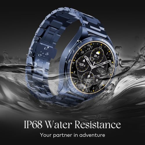 Itel Blink Pro Unisex E-sim Smartwatch with 4G LTE/BT Calling, 1.5" Amoled Dispaly, Built-in GPS, 100+ Sports Modes, IP68 Water Resistance, Metal Strap, Upto 9 Days Battery Life, Blue