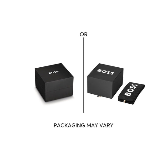 BOSS One Qtz Multifunction Silver White Round Dial Women's Watch|Ionic Plated Thin Gold Steel Material|Gold Color Band - 1502807