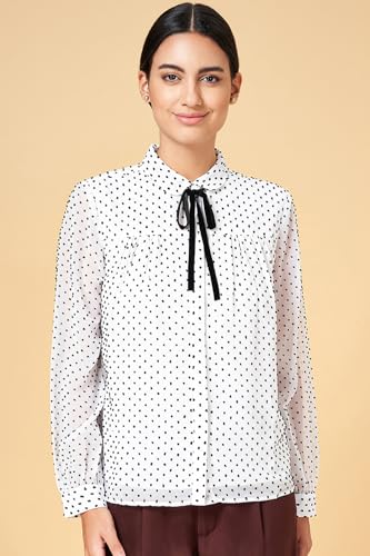 Women's Annabelle White Top Regular Fit,White,2XL