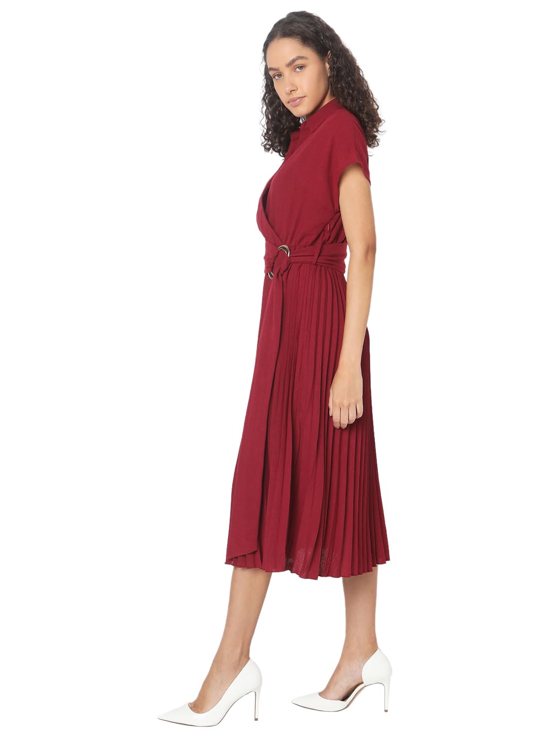 VERO MODA Women Red Fit and Flare Dress