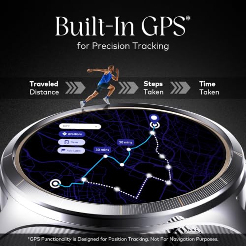 Itel Blink Pro E-sim Smartwatch for Unisex with 4G LTE/BT Calling, 1.5" Amoled Dispaly, Built-in GPS, 100+ Sports Modes, IP68 Water Resistance, Metal Strap, Upto 9 Days Battery Life, Black