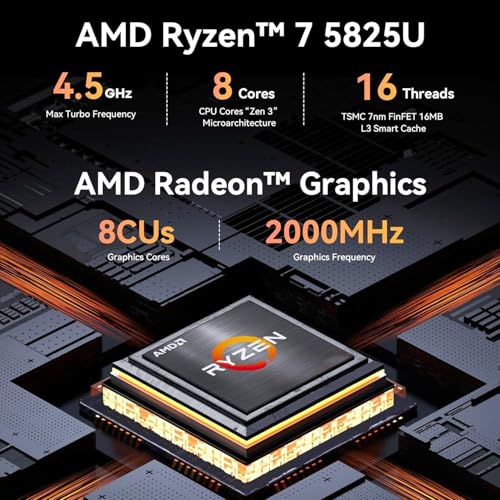 Lenovo Slim 3 Touchscreen Business Laptop, Ryzen 7 5825U Processor (Beats i7-1355U), 15.6" FHD LED Display, 16GB RAM, 1TB PCIe SSD, SD Card Reader, WiFi 6, Windows 11 Pro, WOWPC Recovery USB
