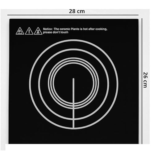 J K b K – Glass Plate Compatible with PHILLIPS Induction Cook Top – Size : 26 x 28 cm