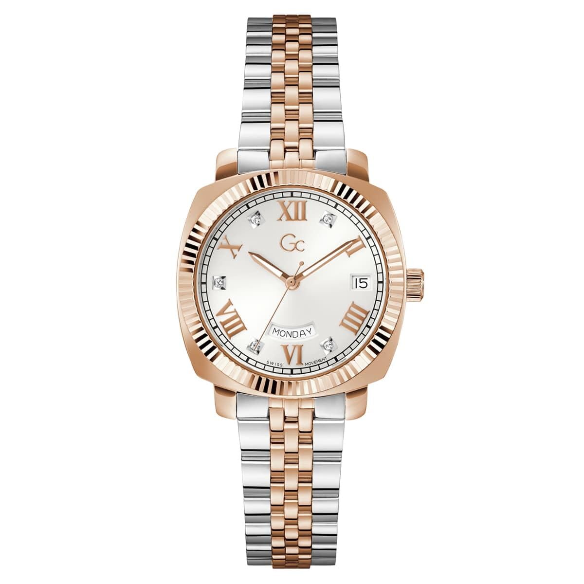 GC Analog White Dial Women's Watch-Z44003L1MF