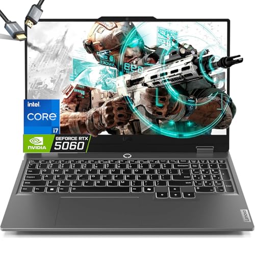 Lenovo LOQ 15 Gaming Laptop RTX 4070 - AMD Ryzen7 7435HS - 15.6 FHD IPS Display 144Hz - G-SYNC - Backlit Keyboard - 64GB DDR5 RAM -2TB PCIe SSD - Wi-Fi 6 - USB Type-C - Windows 11 - FHD Webcam - 2024