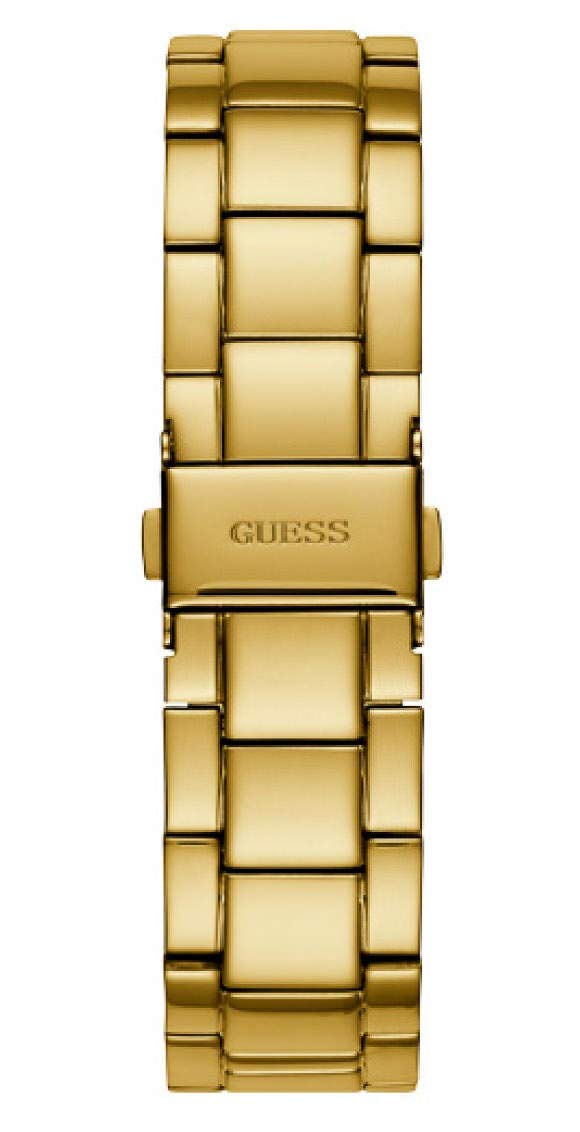 Guess Analog Champagne Dial Women's Stainless Steel Watch-W1070L2, Band Color:Gold