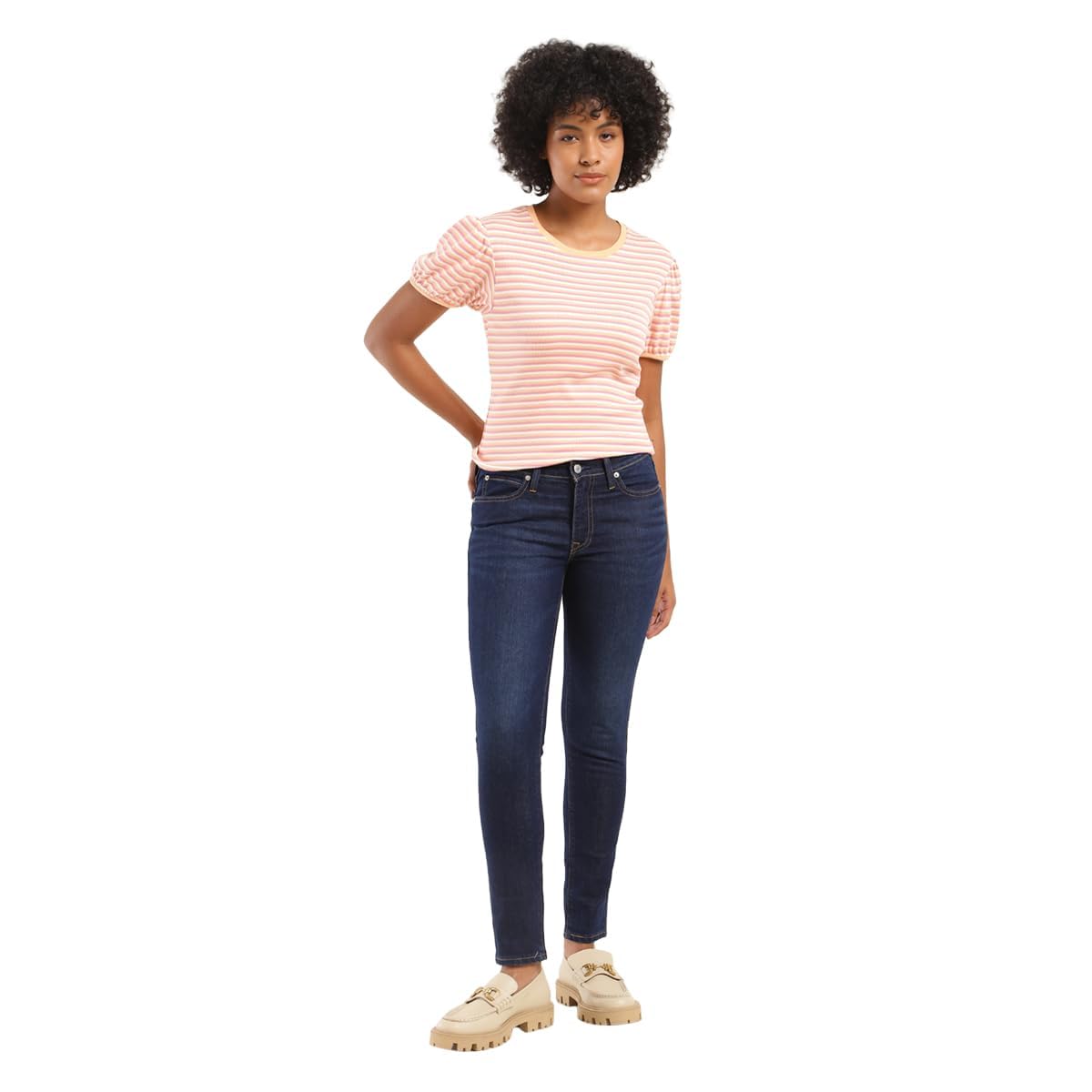 Levi's Women's 711 Skinny Fit Mid-Rise Jeans Blue