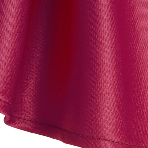Hopscotch Girls Knee Length Party Fit And Flare Dresses in Burgundy Color for Ages (5-6 Years)