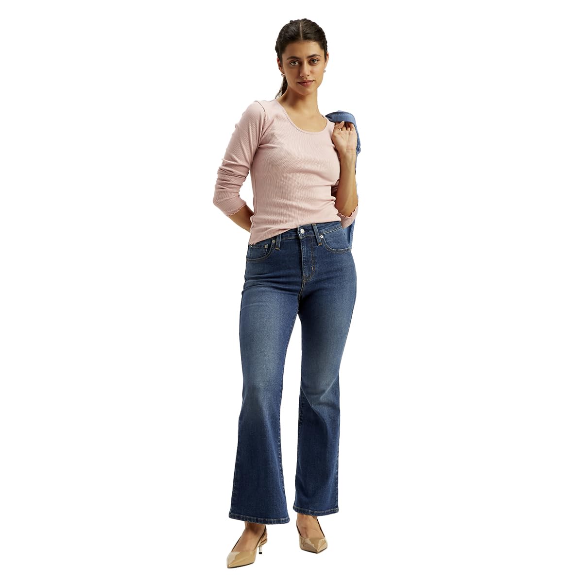 Levi's Women's Fitted Jeans (A3940-0019_Indigo, High Rise, 28