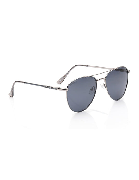Fastrack Grey Colored Aviator Shaped Metal Frame Polarized Sunglasses for Men