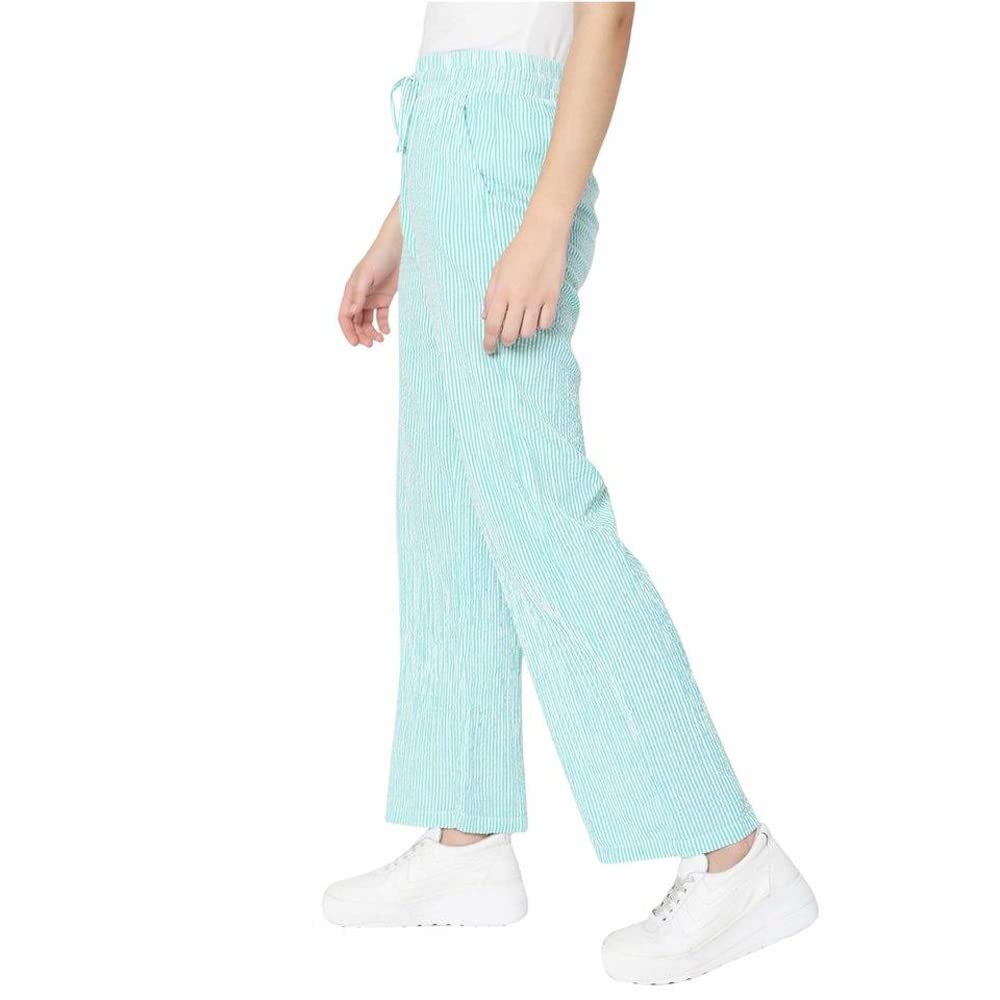 Vero Moda Women's Regular Casual Pants (10275480-Simply Green_Simply L)