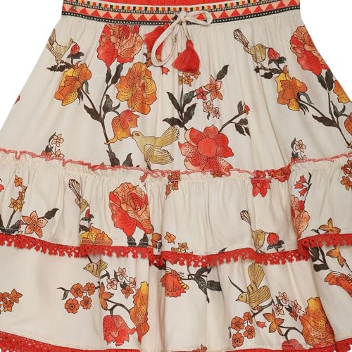 Biba Viscose Rayon Skirt Cream