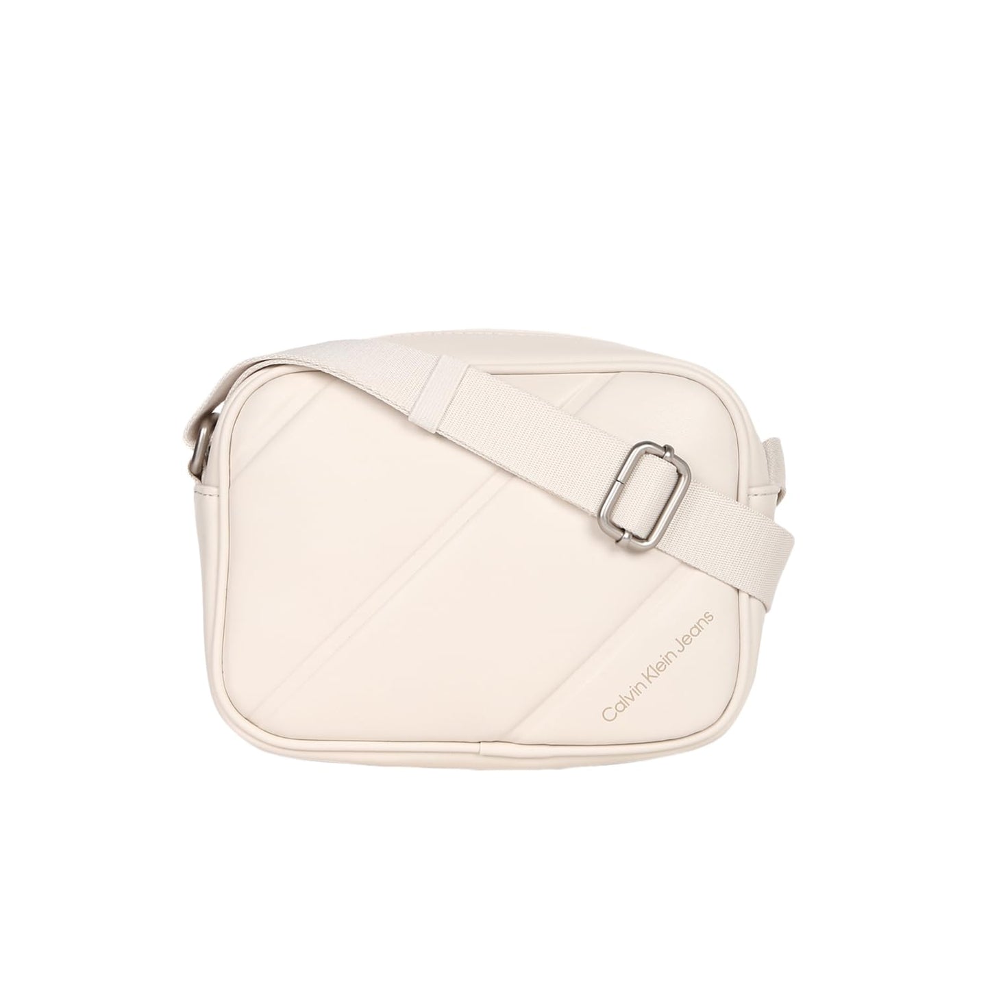 Calvin Klein Women's PU Solid Beige Camera Bag