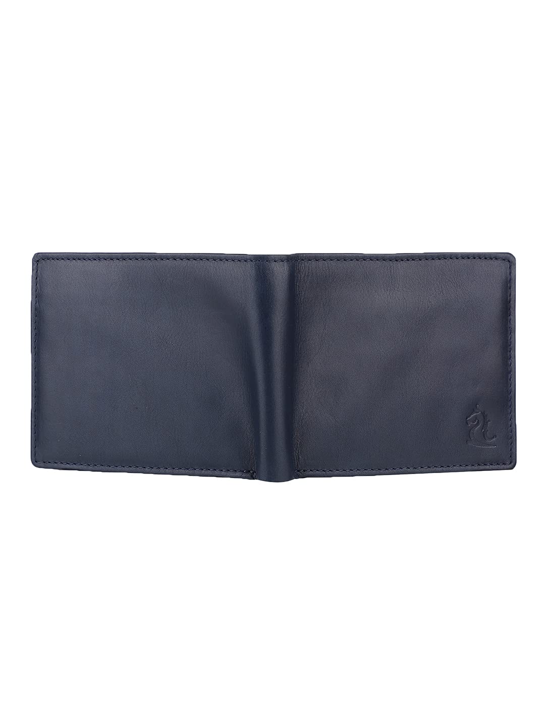KARA Navy Genuine Wallet for Men - Classic Bifold Men's Wallet with Coin Pocket and Card Holder Slot