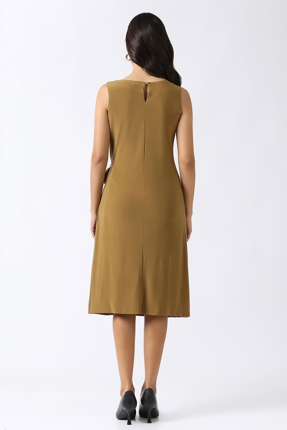 Van Heusen Women's Polyester Modern Calf Length Dress