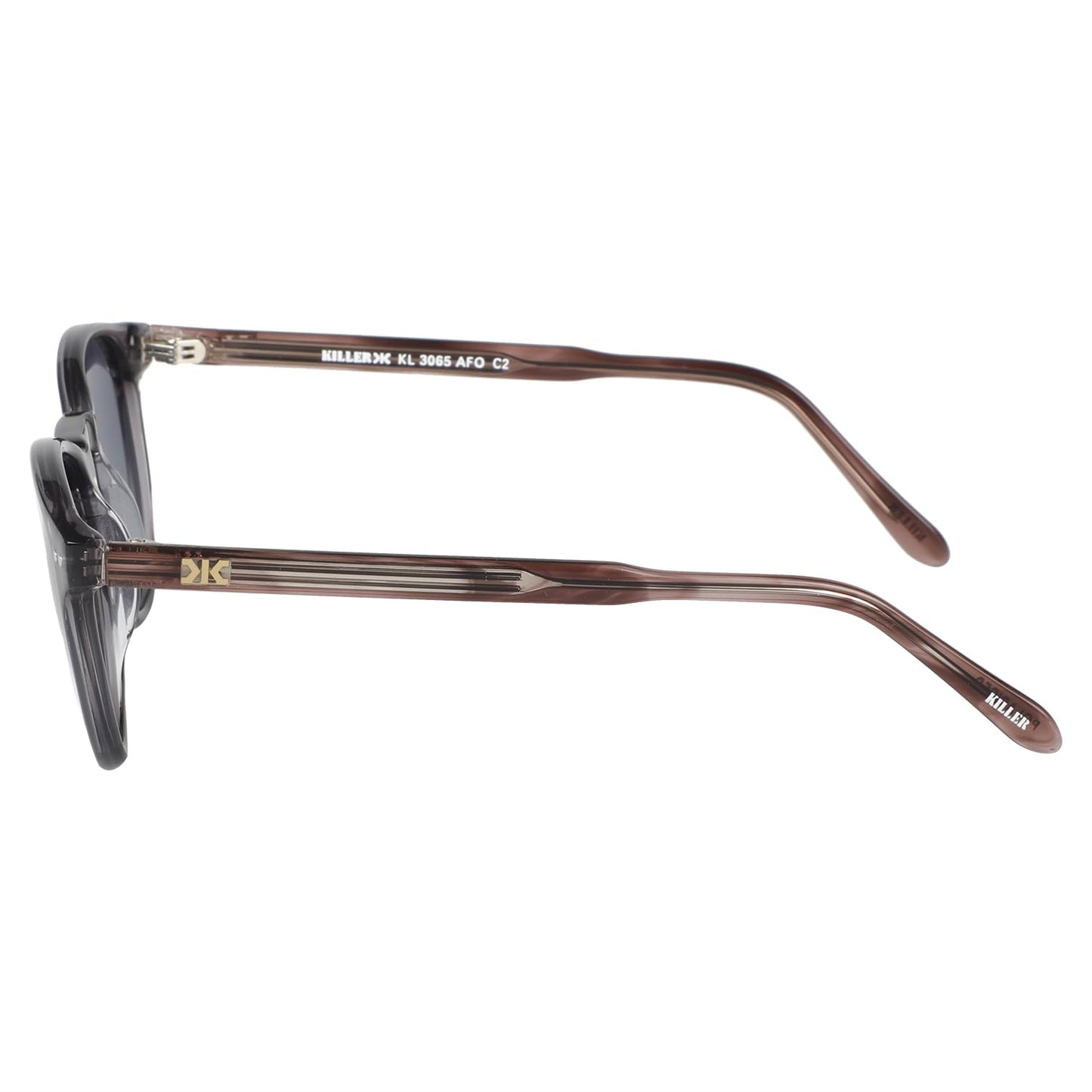 KILLER Women Sunglass - Round Shaped Polycarbonate Lens Sunglasses For Women & Girls, Color - Frame - Grey, Lens - Grey