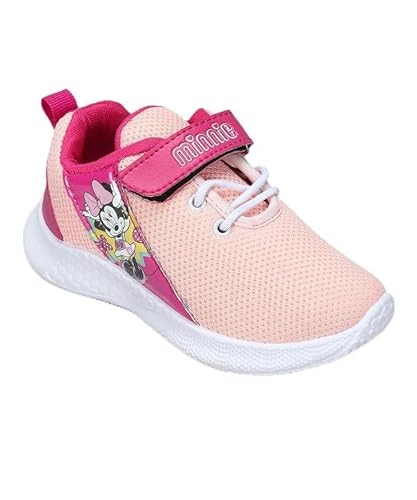 PARAGON Disney Girls Peach Casual Shoes | Comfortable, Durable & Stylish Sneakers with Velcro, Cushioned Support, and Versatile Design | Perfect for Everyday Wear