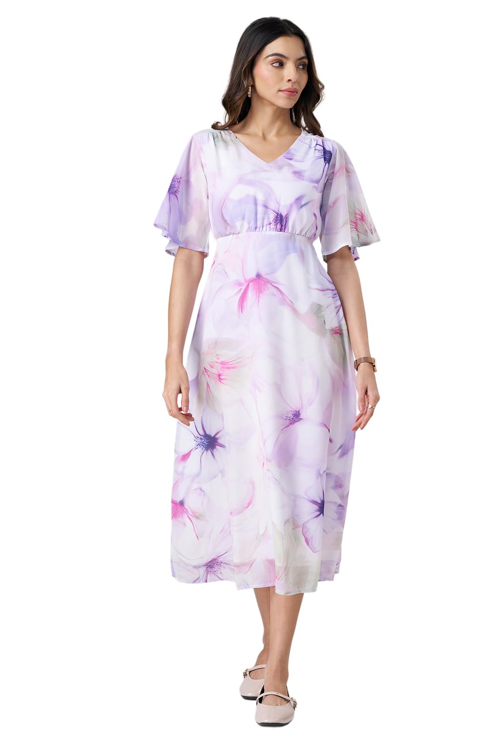 Annabelle by Pantaloons Womens Dress_SS26WWANDNJ00064N67A165_Lilac_L