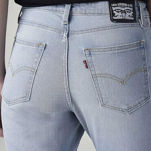 Levi's Women's 726 Light-Blue Flared Fit High Rise Jeans