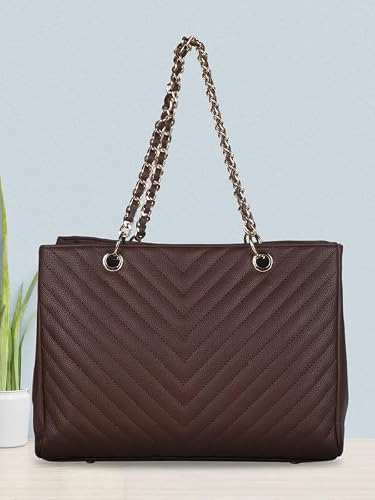 MINI WESST Women's Western Casual Solid Zip Handheld Bag | Ideal for Office, College & Everyday Use