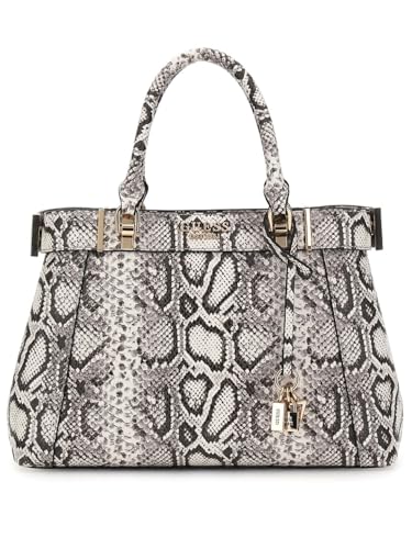 GUESS Natural Printed Anadela 3 Comp Satchel Bag