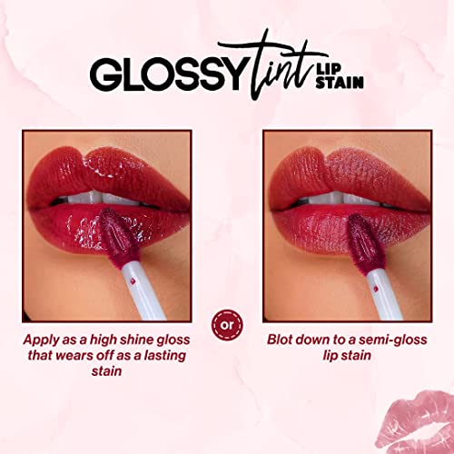 L.A GIRL Glossy Tint Lip Stain-Divine | High Gloss Shine | Long-Lasting Stain | Smooth, Non-Drying Formula |Cruelty-Free & Paraben-Free | 2.9 Gm