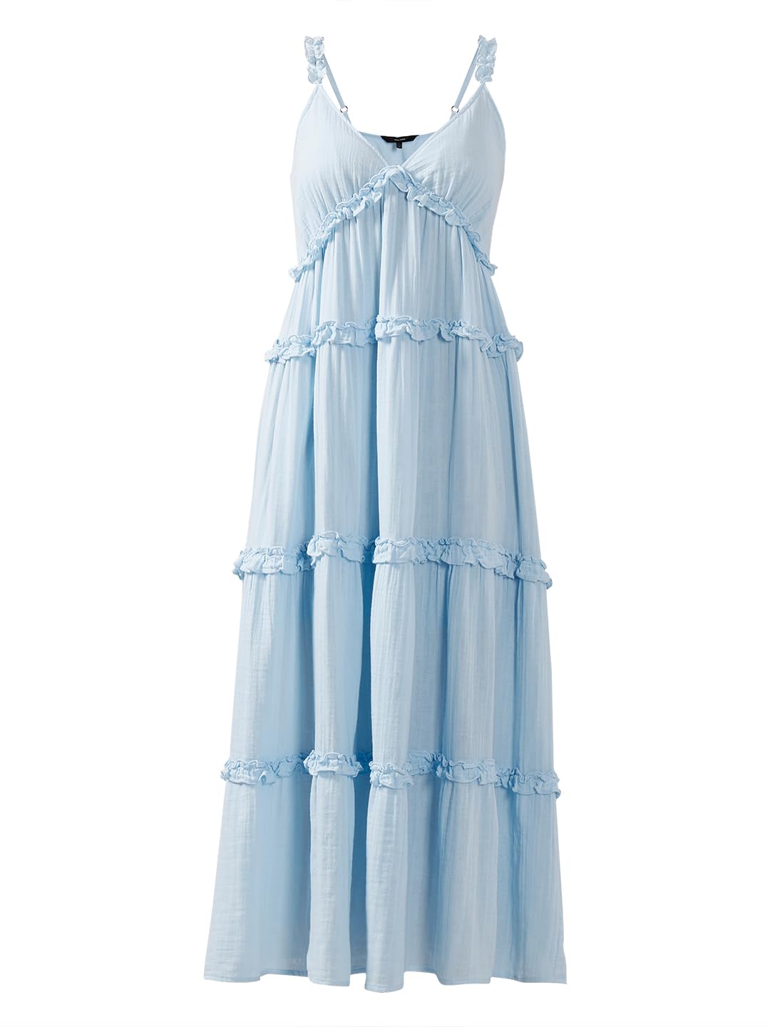 VERO MODA Women's Fit and Flare Blue Dress