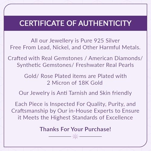 Ornate Jewels 925 Silver 2 Carat American Diamond Solitaire Pendant with Chain for Women and Girls | With Certificate of Authenticity & 925 Stamp | Life-time Warranty*