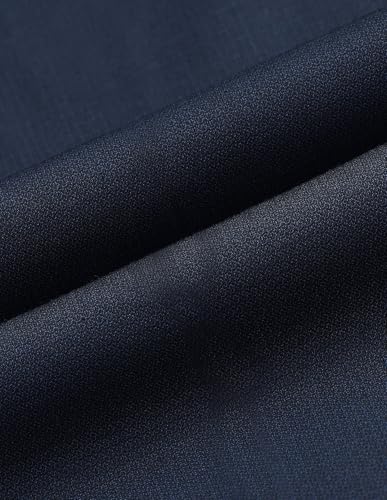 Arrow Men's Hudson Tailored Regular Fit Dobby Trousers (ARALTR2083_Navy_30)