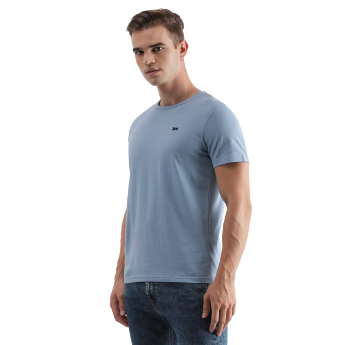 Lee Men's Slim Fit T-Shirt (LMTS004569_Blue