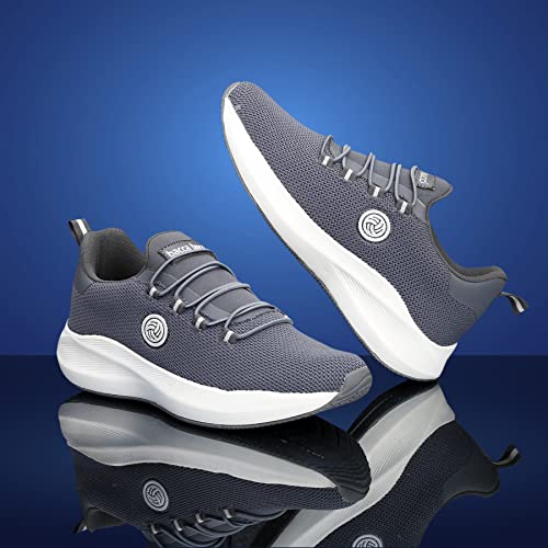 Bacca Bucci® Women Savage Running Shoes/Sneakers for Running/Gym/Training/Casual Walking Sports Shoe for Girls/Women- Grey, Size UK41