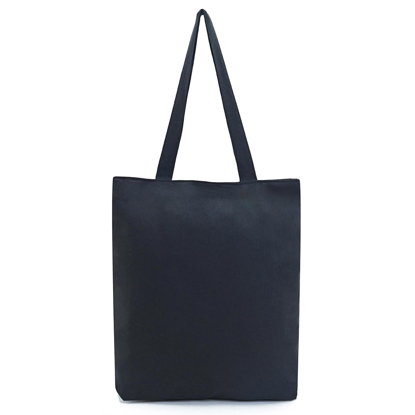 Boho Girl printed Large Cotton blend Tote Bag for Women Zipper Handbags for Women with Inner Zipper Pocket for Shopping Office & travel beach tote bag