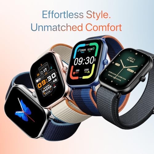 Fire-Boltt Newly Launched Ninja Call Pro Max Nyluxe Smart Watch 2.01 inch Display, Bluetooth Calling, 120+ Sports Modes, Health Suite, Voice Assistance (Cyan)