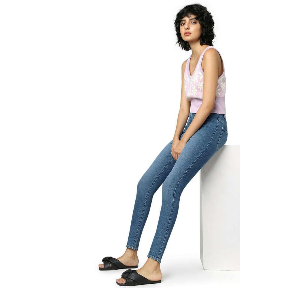 ONLY Skinny Fit Jeggings (263384201_Medium Blue Denim_27)
