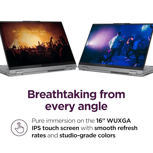 IdeaPad 5 2-in-1-2024 - Professional Laptop - Fingerprint Sensor - 16" WUXGA IPS Display - 16GB Memory - 512GB SSD Storage - AMD Ryzen™ 7 8845HS - Windows 11 Home -Luna Grey