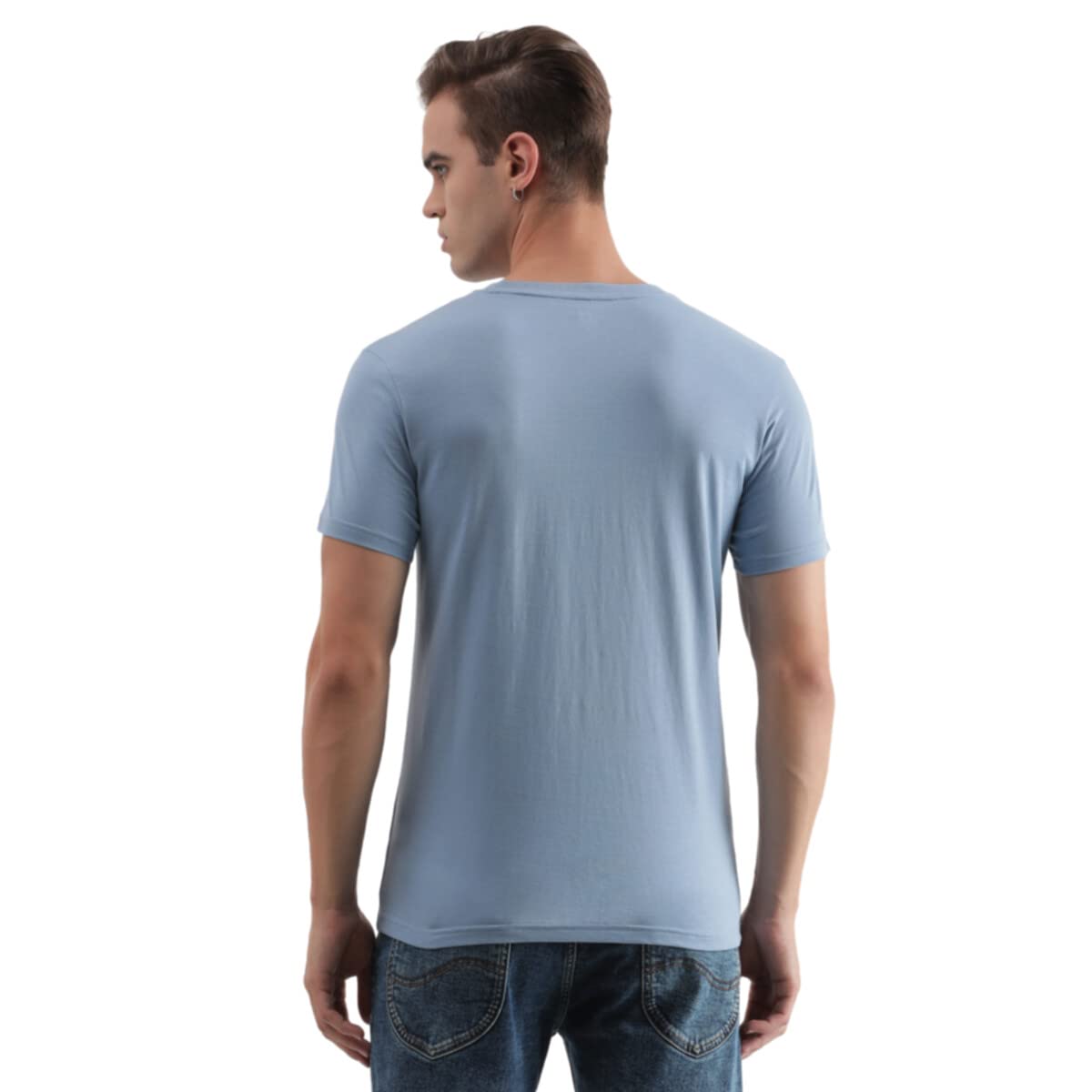 Lee Men's Slim Fit T-Shirt (LMTS004569_Blue