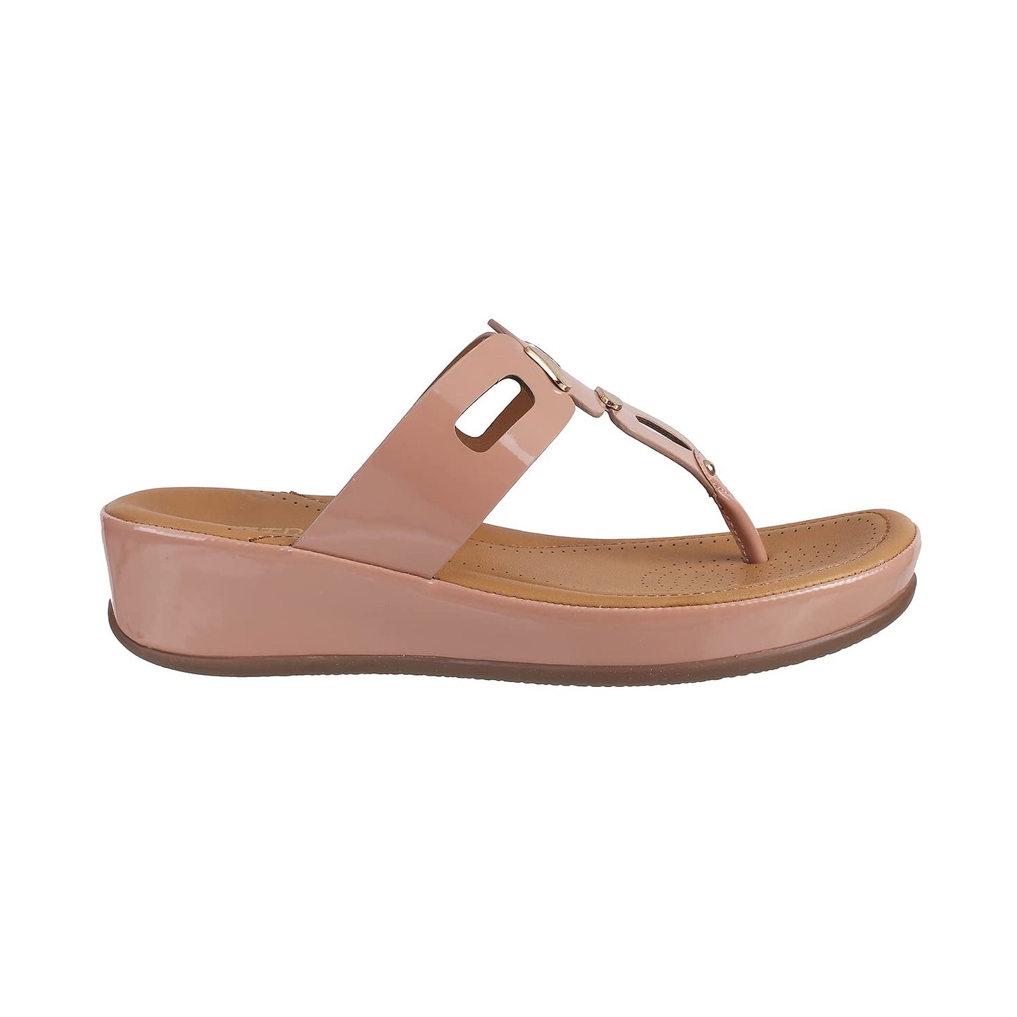 Metro Women's Peach Synthetic Sandals - SaumyasStore