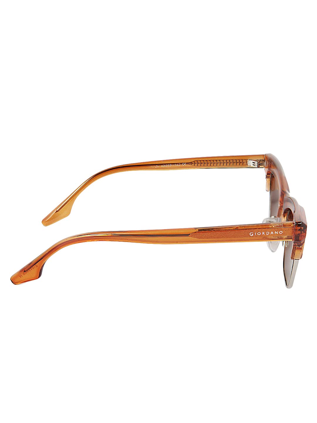 Giordano Stylish And Trendy Sunglasses For Women| Square Polarized Sunglasses 100% UV Protected Use For Girls & Women's - GA90313C03, 43 Mm, Peach