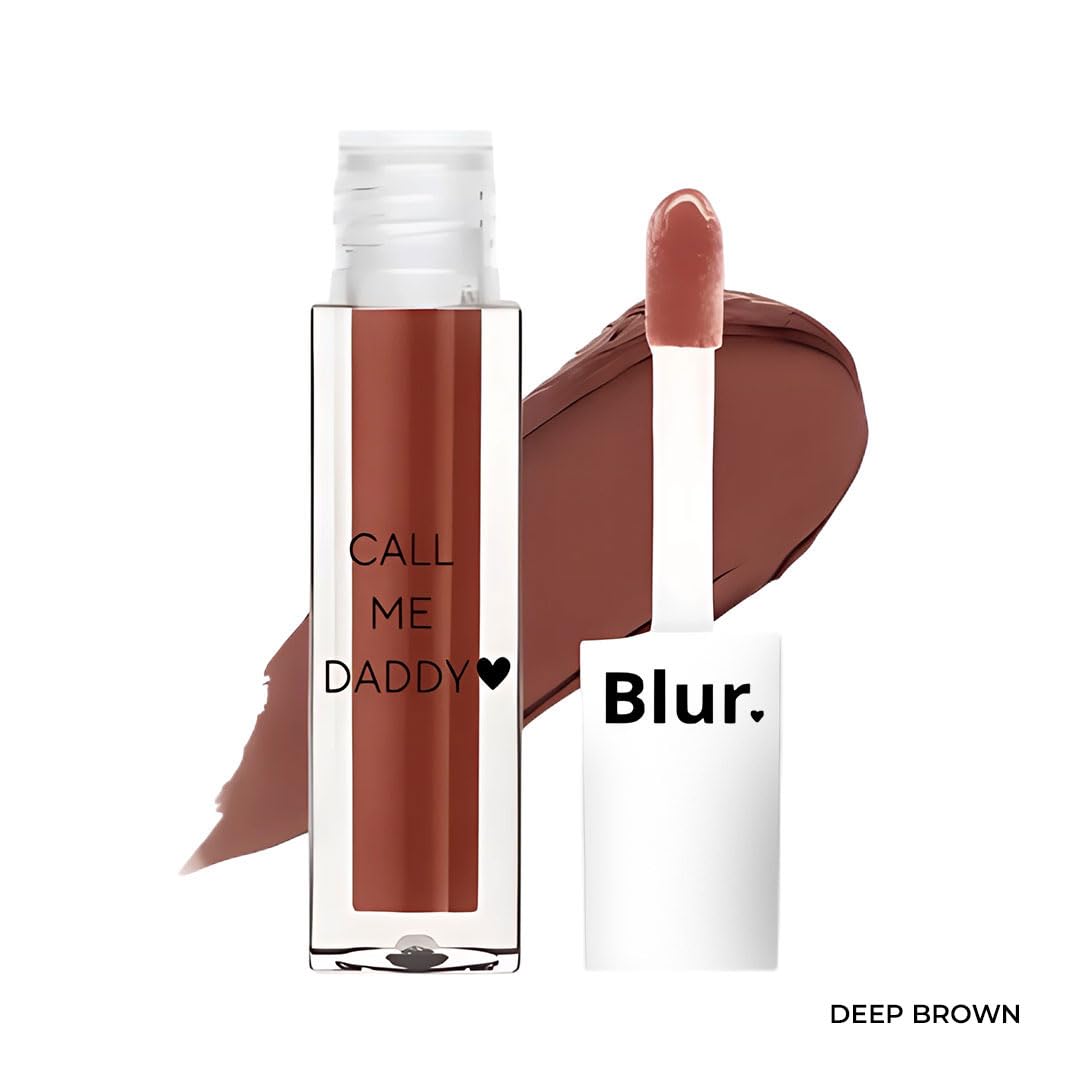 Blur India Mini Call Me Daddy Liquid Lipstick Combo Pack of 2 – Deep Brown & Deep Pink | High Pigment Matte Lipsticks (2.5ml Each)