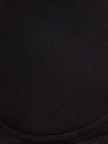 Clovia Women's Cotton Padded Non-Wired Demi Cup T-Shirt Bra (BR1581P13_Black_40D)