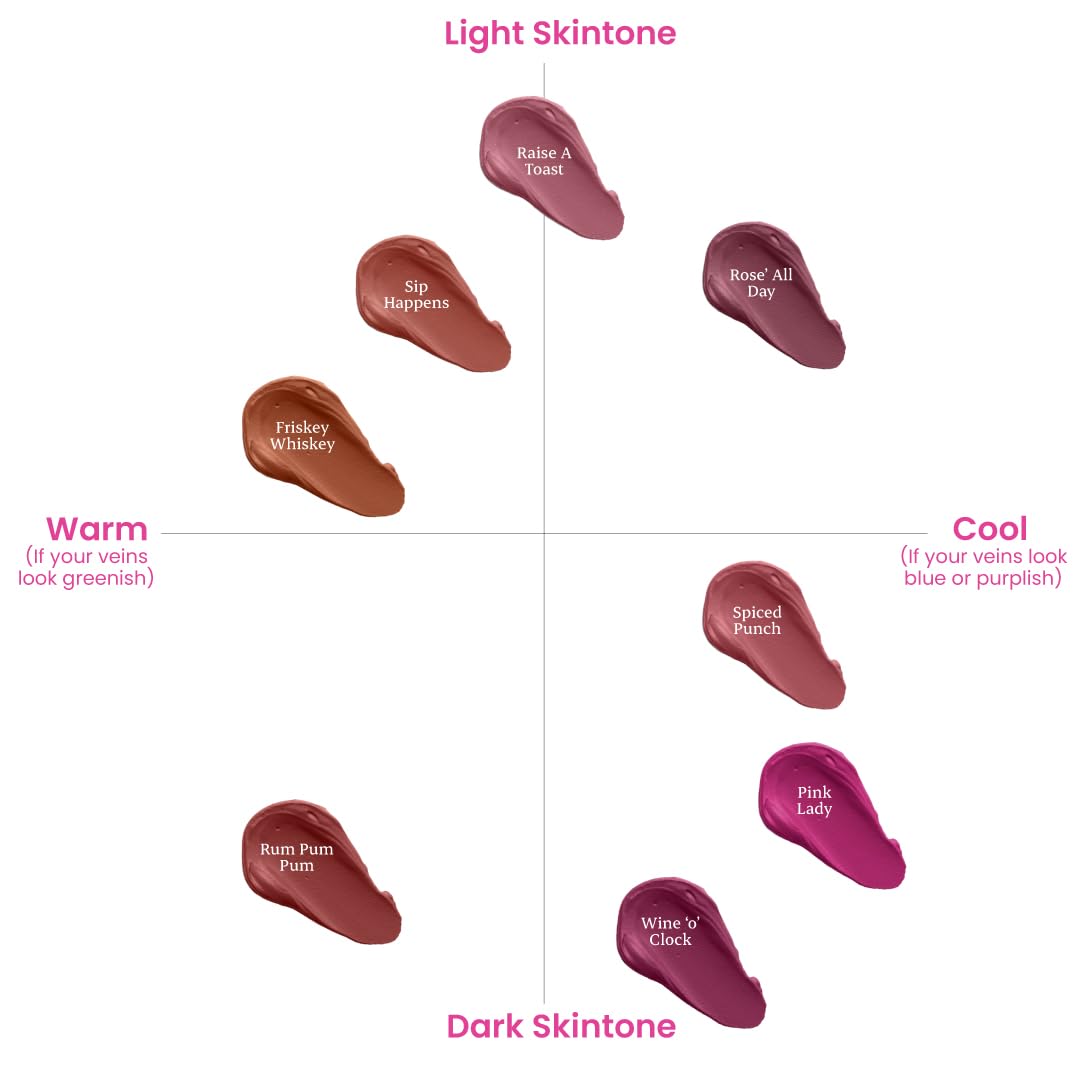 Typsy Beauty ON 'n' OFF Lipstick & Eraser | 12 Hr Stay Creamy Matte Formula (Chocolate Brown) | Smudge & Transfer Proof | Nourishing Remover Oil & Leave-On Mask | Vegan | 8 shades | 2.5 ml x 2.5 ml