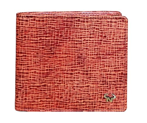 Calfnero Men's RFID Blocking - RFID Protected Genuine Leather Wallet - Men's RFID Wallet (Brown)