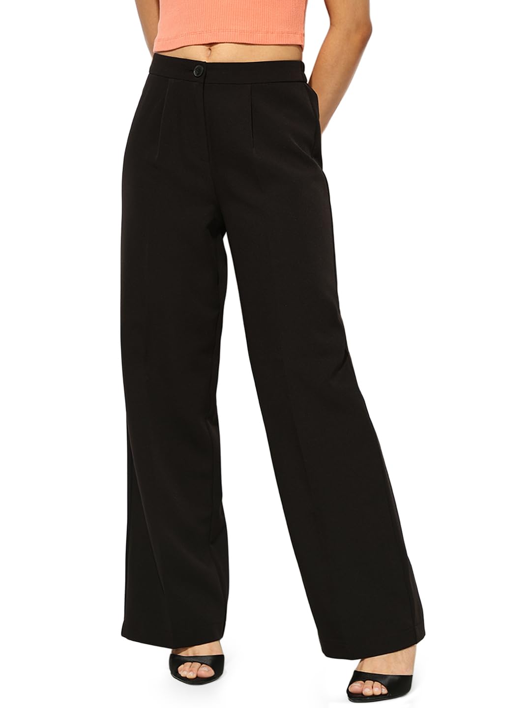 ONLY Women's High-Rise Wide Leg Pants