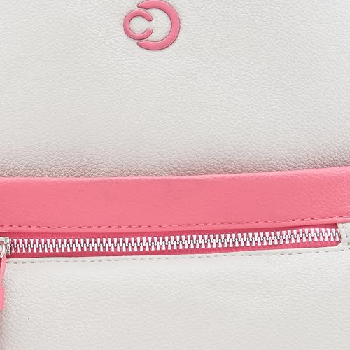 Caprese Sia Fashion Backpack Beige Stylish Backpack with Multiple compartments and Front/Side Pockets, Perfect for College, Travel and Daily use