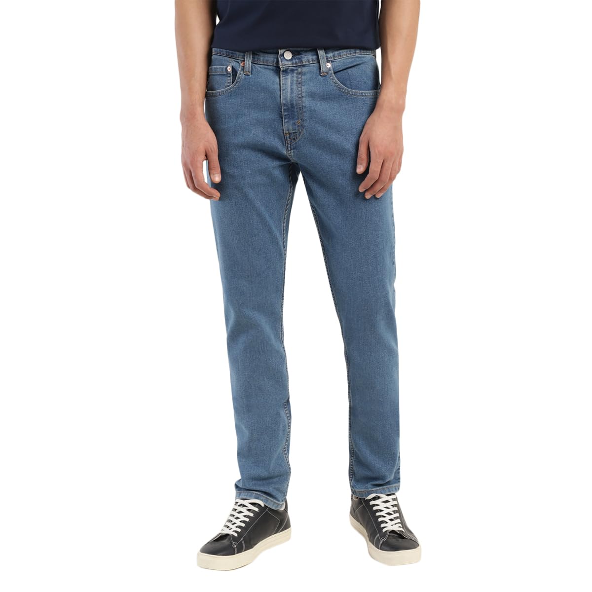 Levi's Men's Mid Rise 512 Slim Tapered Fit Mid-Rise Stretchable Jeans, Blue, 34