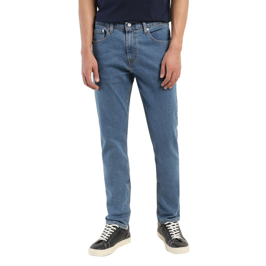 Levi's Men's Mid Rise 512 Slim Tapered Fit Mid-Rise Stretchable Jeans, Blue, 34