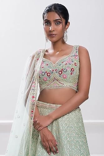 Women's Georgette Embroidery Lehenga Choli with Dupatta | Bridal Wedding Lehenga Choli for women