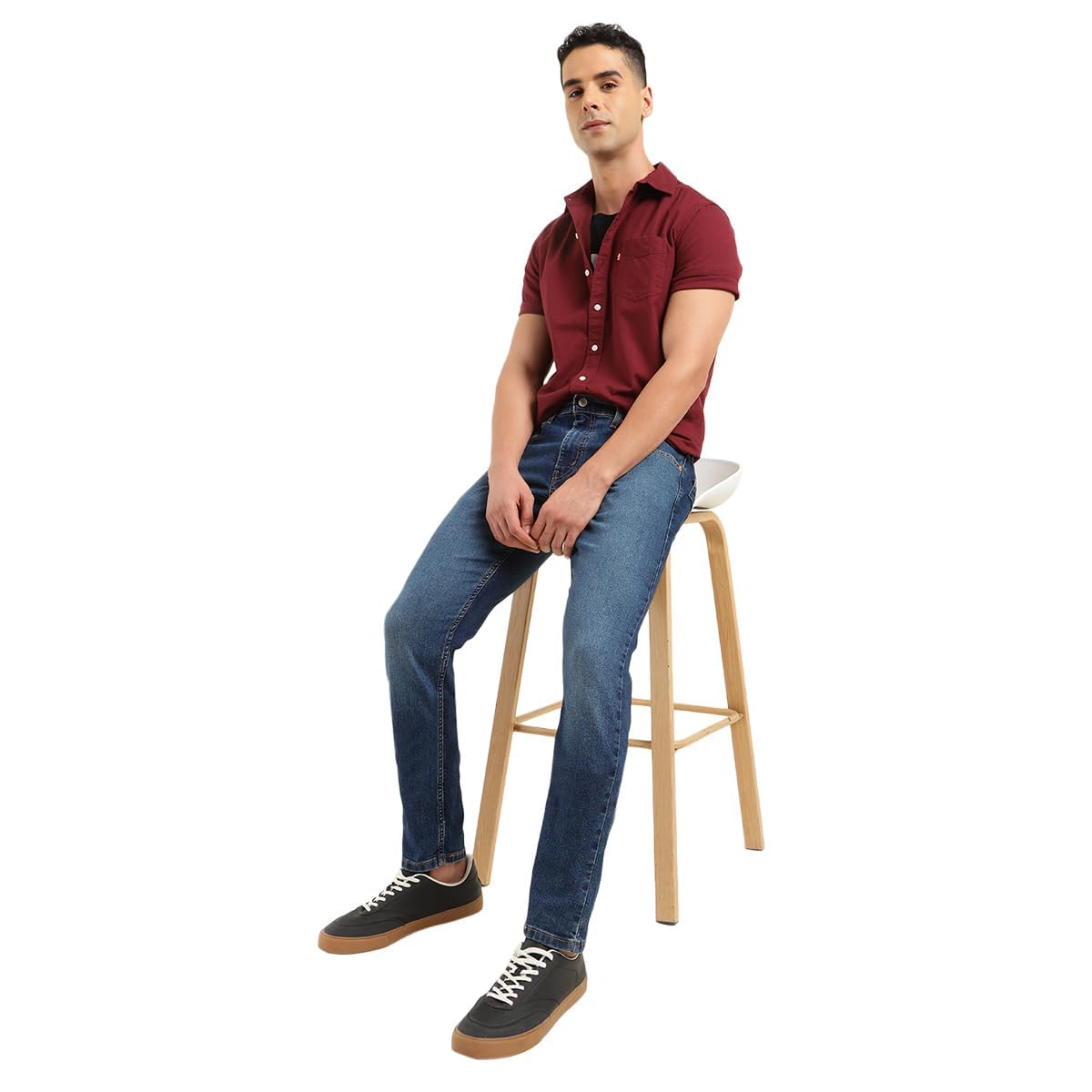 Levi's Men's 512 Slim Tapered Fit Mid-Rise Mid Rise Jeans Dark Blue, 34