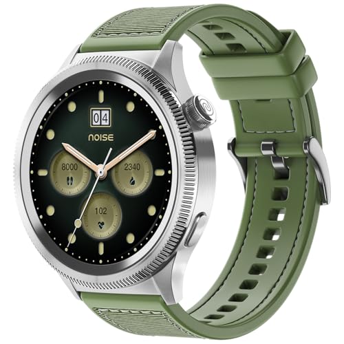 Noise Halo 2 Limited Edition Smart Watch 1st Ever Functional Rotating Dial (Axe-Cut Bezel), 1.43" AMOLED, Stainless Steel Build, Custom Transition Effects, BT Calling, Health Suite (Jade Alloy)
