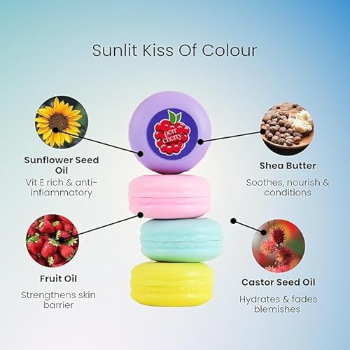 Perr Cherry Vegan Lip and Cheek Tint | Matte Natural Blush for Women & Girls | Lip Tint with Vitamin E | Nourishing Cheek Tint, 5g (Orange Creamsicle, Pack of 1)
